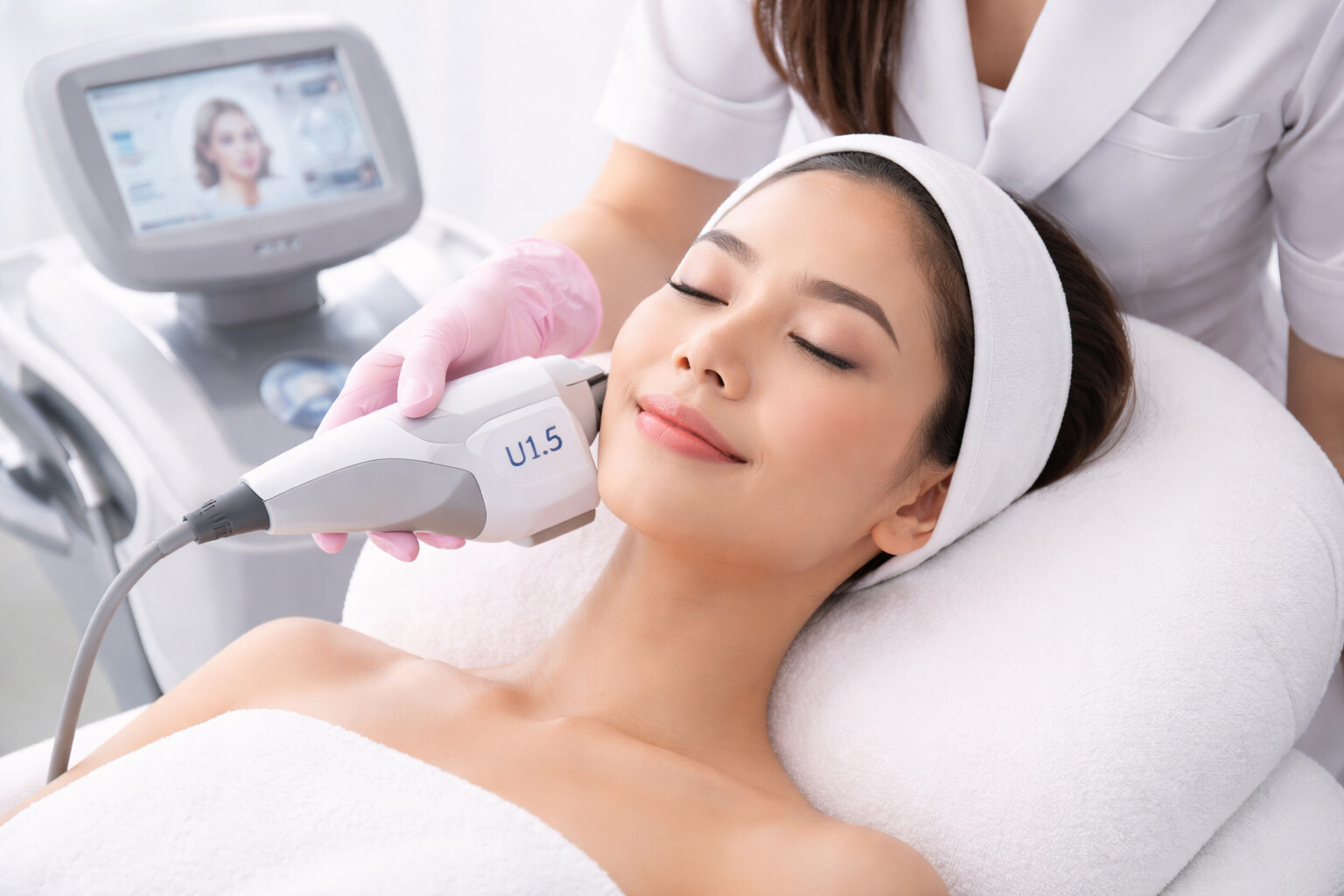 Face Tightening dengan Ultraformer III di Klinik Kecantikan