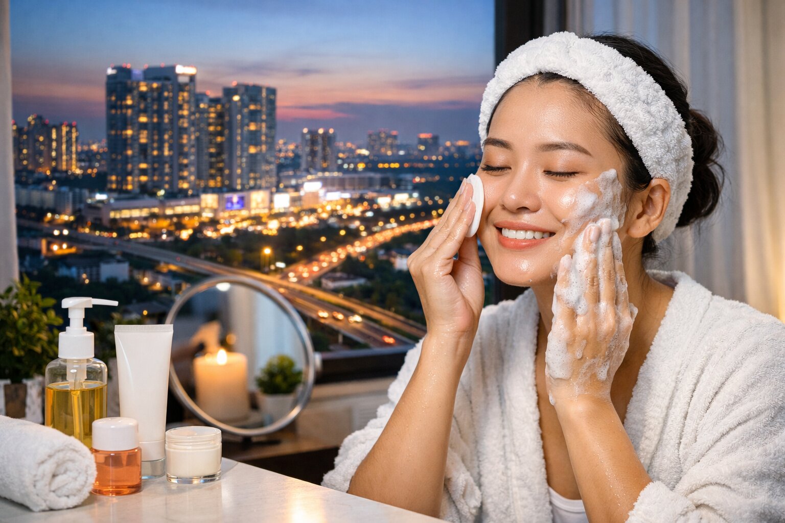 Manfaat Double Cleansing Wajah untuk Kulit di Iklim Perkotaan BSD City